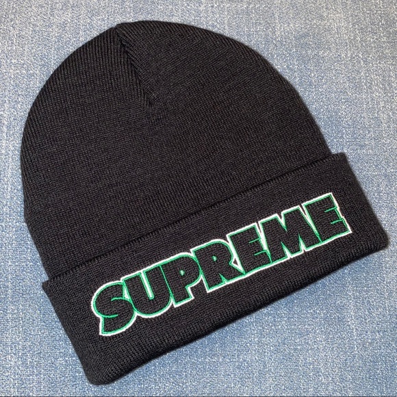 supreme outline beanie
